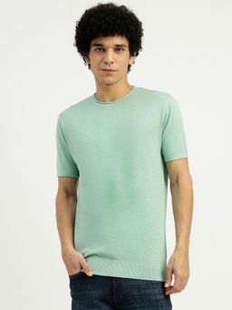 United Colors of Benetton - Blue Regular Fit Round Neck Solid T-Shirt