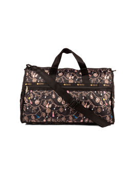 LeSportsac - TASSEL DAZZLE Black Color Soft Medium Size Travel Bag - 7185.D369