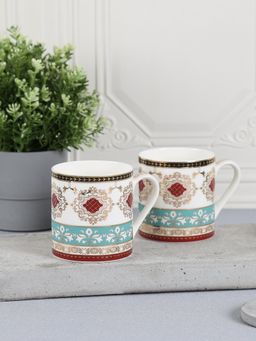 India Circus by Krsnaa Mehta - Enchanted Waves Mug Set of 2