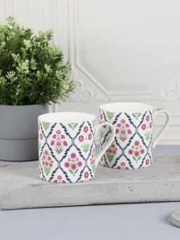 India Circus by Krsnaa Mehta - Floral Fusion Mug Set of 2