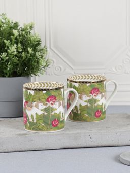 India Circus by Krsnaa Mehta - Tropical Tusker Mug Set of 2