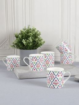 India Circus by Krsnaa Mehta - Floral Fusion Mug Set of 6