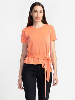 Globus - Orange Textured Top