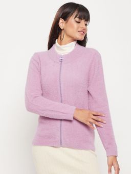 Madame - Solid Purple Cardigan