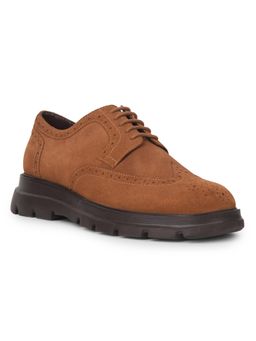 Bata - Mens Tan Lace Up Stylish Everyday Comfort Casual Brogues