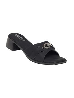 Monrow - Womens Zyelle Black Block Sandal Heels