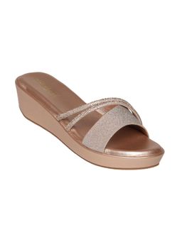 Monrow - Womens Elira Rose Gold Wedges Heels