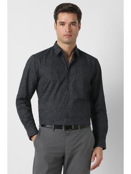 Peter England - Men Black Nuvo Fit Full Sleeves Formal Shirt