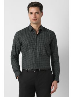 Peter England - Men Black Nuvo Fit Full Sleeves Formal Shirt