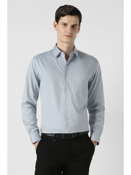 Peter England - Men Light Blue Regular Fit Full Sleeves Formal Shirt