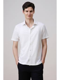 Simon Carter - White Waffle Knit Shirt