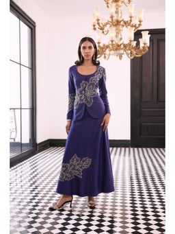 CHARU AND VASUNDHARA - Fernanda Purple Embroidered Skirt and Top