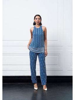 Kay Kay BY KKHUSHI SAHAII - Aura Blue Embellished Co-Ord Set