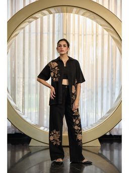 Kay Kay BY KKHUSHI SAHAII - Claudy Black Thread Work Co-Ord Set