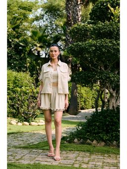Kay Kay BY KKHUSHI SAHAII - Nikos Beige Co-Ord Set