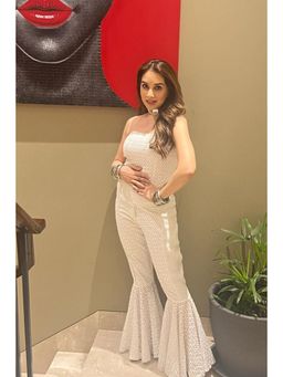 Kay Kay BY KKHUSHI SAHAII - Miu White Cotton Thread Work Co-Ord Set