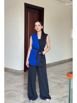 HOUSE OF SAL - Colour Block Black Blazer and Pant