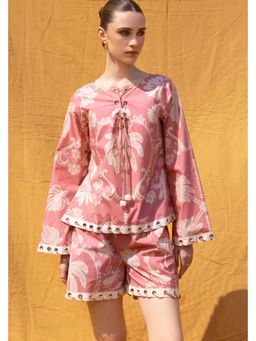ZABELLA - Pink Amber Print Co-Ord Set