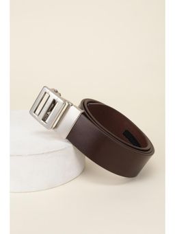 Van Heusen - Men Brown Textured Formal Belt