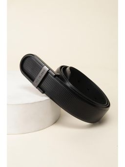 Van Heusen - Men Black Textured Formal Belt