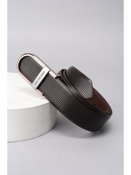 Van Heusen - Men Black Textured Formal Belt