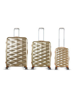 it luggage - Certify Gold Set of 3 28-24-20 Inches Expandable Hardsided TSA Luggage Trolley