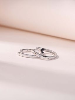 Ornate Jewels - 925 Silver Designer Bali Hoops Earring for Women & Girls (One Size)