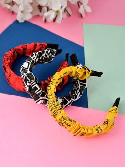 Silvermerc Designs - Printed Multi Coloured Hairband (Set of 3)