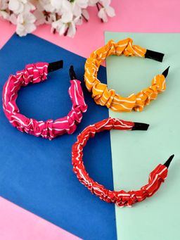 Silvermerc Designs - Printed Multi Coloured Hairband (Set of 3)