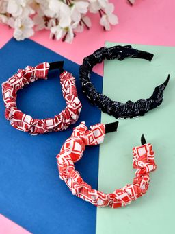 Silvermerc Designs - Printed Multi Coloured Hairband (Set of 3)