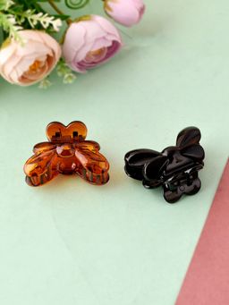 Silvermerc Designs - Brown & Black Claw Clips (Set of 2)