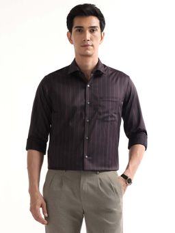 Arrow - Brown Cotton Full Sleeves Shirt