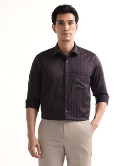 Arrow - Brown Cotton Full Sleeves Shirt