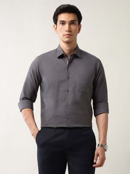 Arrow - Grey Cotton Full Sleeves Shirt