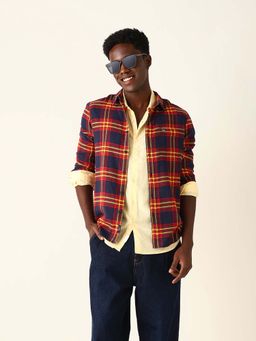 The Bear House - Multi-Color Cotton Full Sleeves Shirt