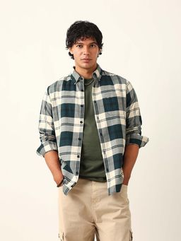 The Bear House - Multi-Color Cotton Full Sleeves Shirt