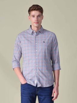 U.S. POLO ASSN. - Multi-Color Cotton Full Sleeves Shirt