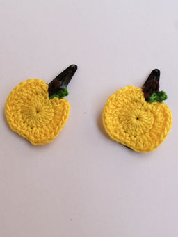 Woonie - Apple Design Handmade Hairclips (Pack of 2)