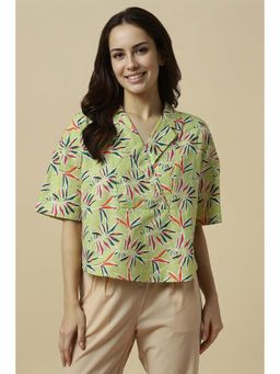 Allen Solly - Women Green Print Casual Top