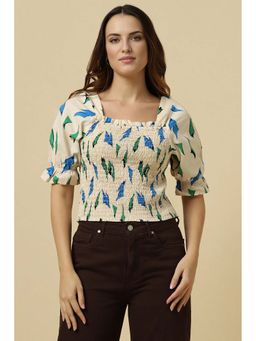 Allen Solly - Women Beige Print Casual Top