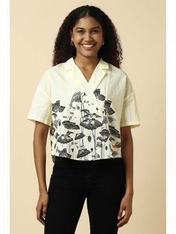 Allen Solly - Women Cream Print Casual Top