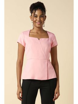 Allen Solly - Women Pink Solid Casual Top