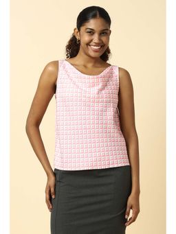 Allen Solly - Women Pink Print Formal Top