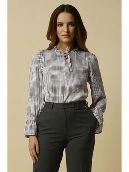 Allen Solly - Women White Dots Formal Top