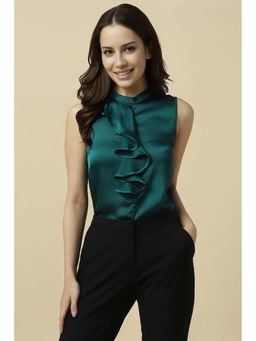 Allen Solly - Women Green Solid Formal Top