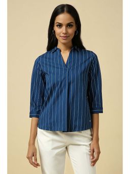 Allen Solly - Women Blue Stripe Top