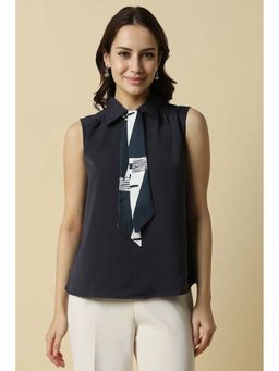 Allen Solly - Women Black Solid Formal Top