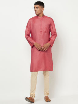 Fabindia - Silk Tussar Spun Slim Fit Long Kurta