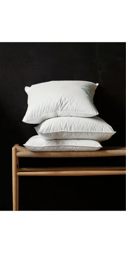 SHRNM - White Comfort High-Firm Duck Feather Pillow