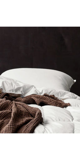 SHRNM - White Comfort Low Duck Feather Pillow